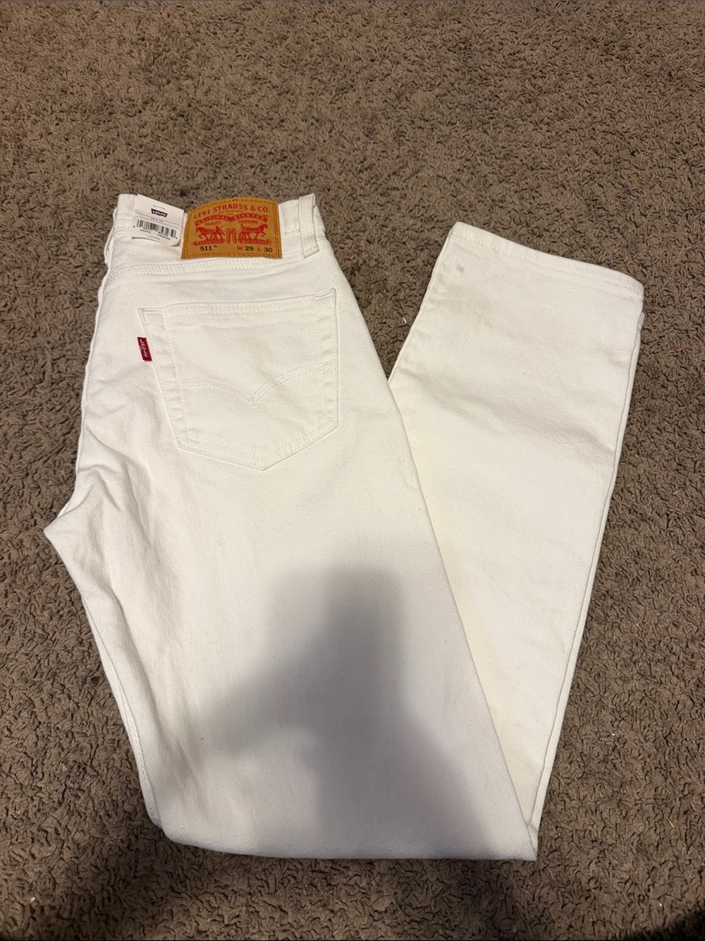 Levi's White Straight Leg Women's Jeans